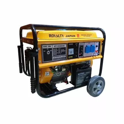 Royalty Japan Diesel Generator Single Phase Open Types Heavy Duty, High Quality 6.5KVA RT13500DXE