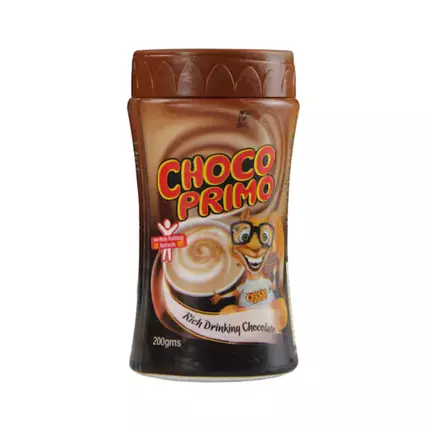 Zesta Choco Primo Rich Drinking Chocolate Powder 200g (Pack of 12Pcs)