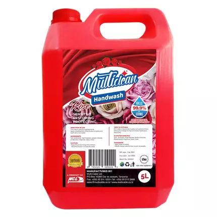 Multi Clean Handwash Liquid Soap 5L Rose