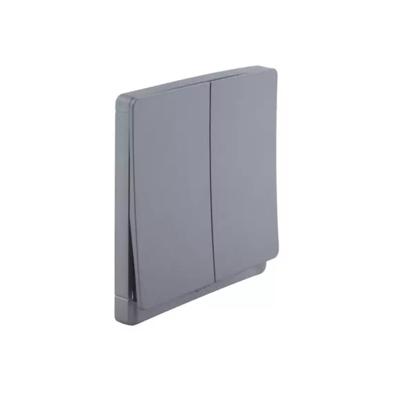 Tronic Switch 2 Gang 2 Way Grey TD 5122-GY