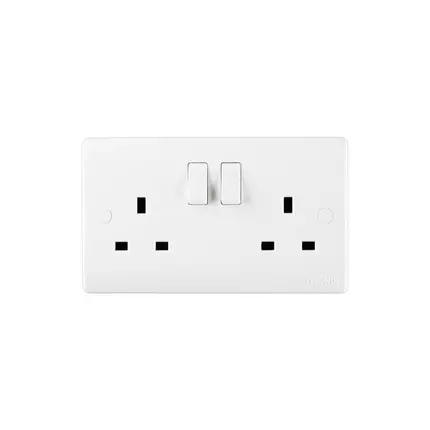 Tronic Twin Switch Socket 13A Standard TR5213