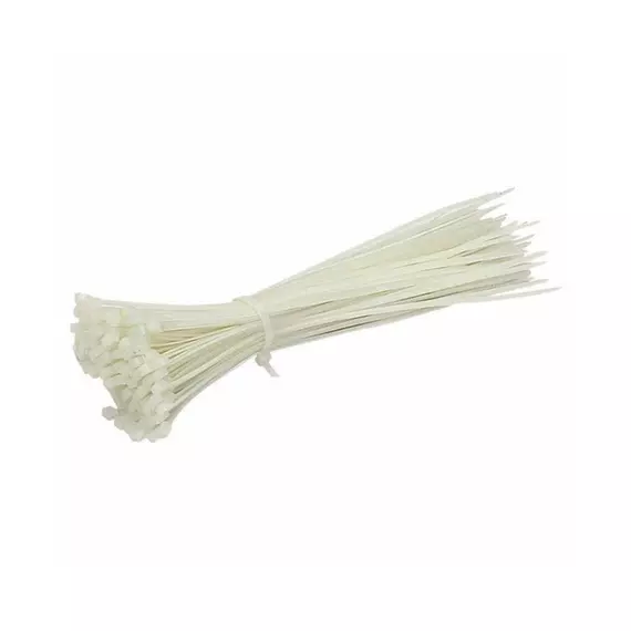 Tronic Cable Ties 300 X 4.8 White NT 0300-48