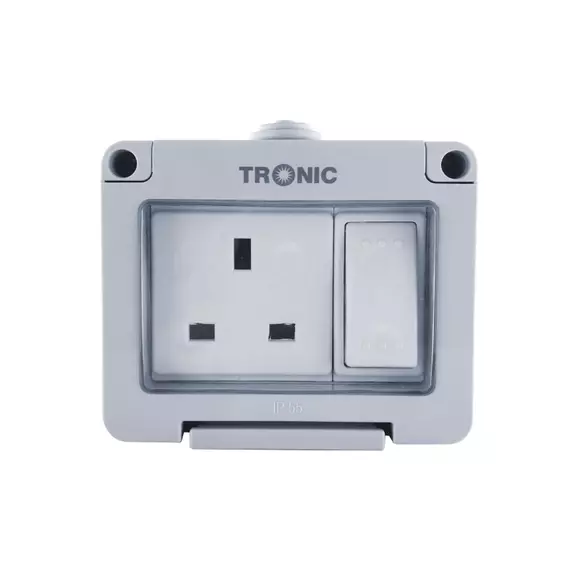 Tronic Single Switch Socket Water Proof 13 Amps TR 4113-WP