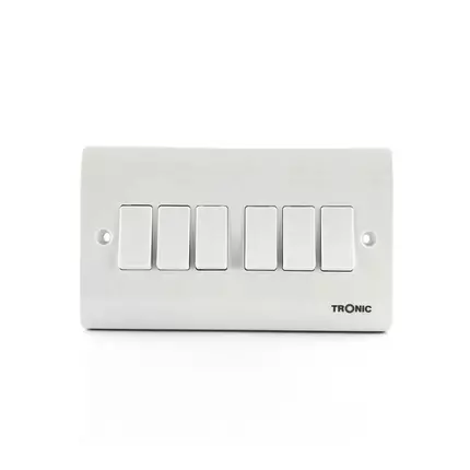 Tronic Switch 6 Gang 2 Way Standard TR5162