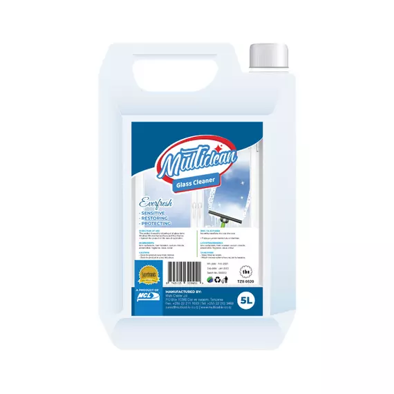 Multi Clean Glass Cleaner 5L Plain