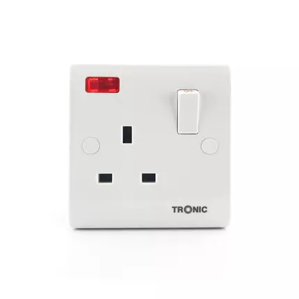 Tronic Single Switch Socket 13 Amps With Neon TR5113N