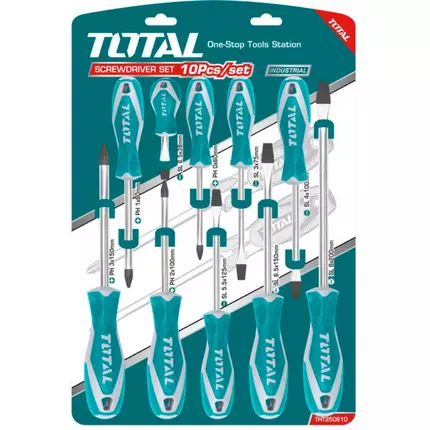 Total Screwdriver Set 10pcs THT250610