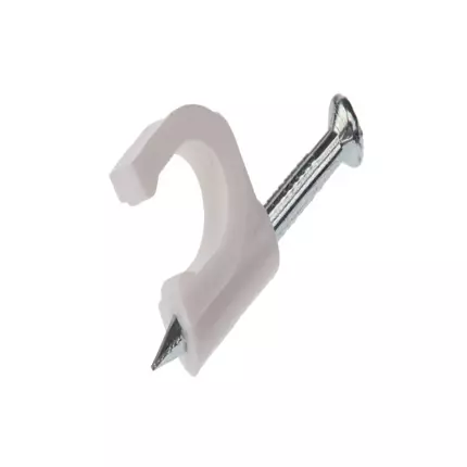 Tronic Round Cable Clips Plastic ESTIA/GB 10mm EST C010