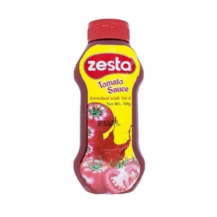 Zesta Tomato Sauce 700g (Pack of 12Pcs)