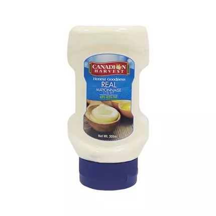 Canadian Harvest Light Mayonnaise Squeeze, Rich Flavor, Low Calorie & Fat, 11oz (Pack of 12Pcs)