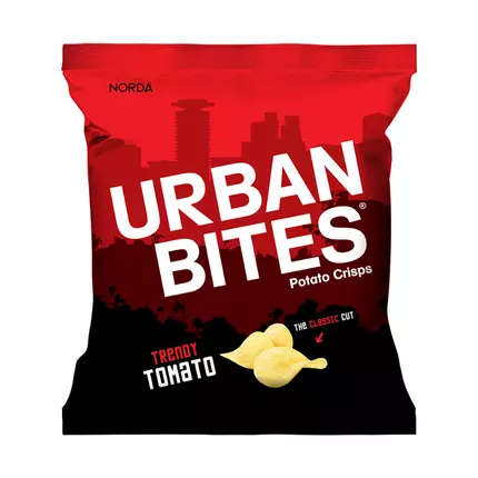 Urban Bites Trendy Tomato Potato Crisps 30g (Pack of 48Pcs)
