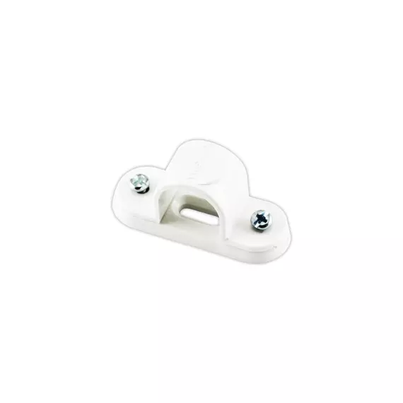 Tronic PVC Saddle Space Bar 20mm White CP SADD-20-WH