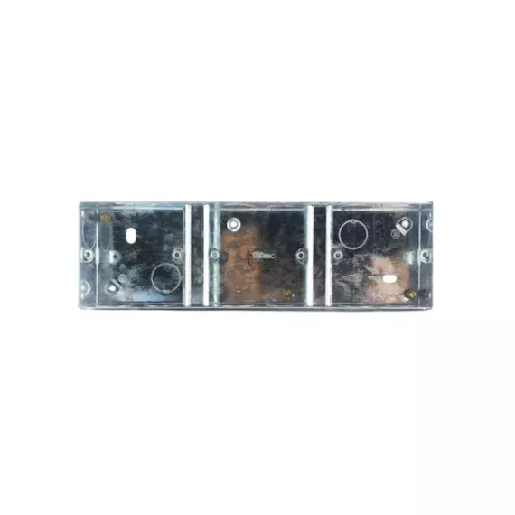 Tronic Galvanised Iron Electrical Switch Box Single 3 Way TR 2363