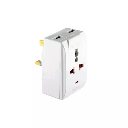 Tronic Multiplug with 2 x USB 13Amps 3 Pin socket EC 5100-UB