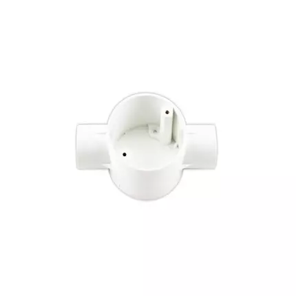 Tronic PVC Junction Circular Box 2 Way 20mm WHITE CP JUN2-20-WH
