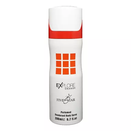 Fivestar Body Spray 200ml Explore Orange for Him