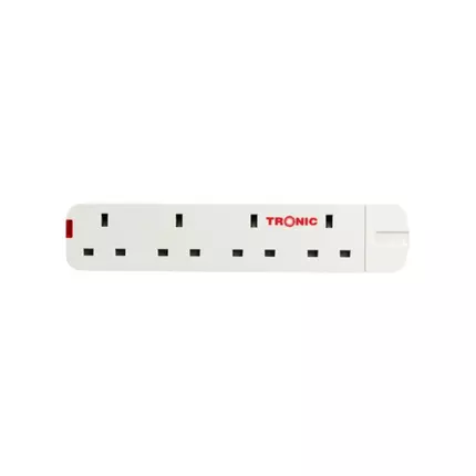 Tronic Extension Socket 4way White TR 7864