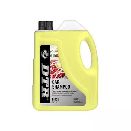 DTR Car Shampoo 1L, Deeper Cleaning, Gentle on Paint, Cleaning Foam, D-205
