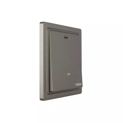 Tronic DP Switch with Neon 20Amps Grey TS 5120-GY