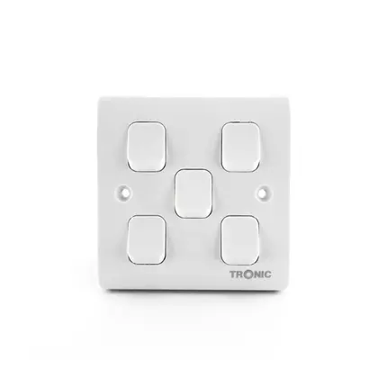 Tronic Switch 5 Gang 2 Way Standard TR5152