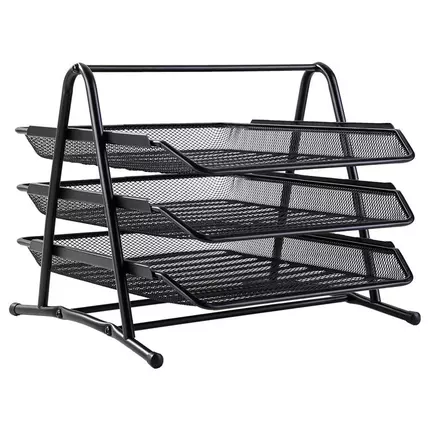 Deli Mesh File Tray 3-Tier E9181