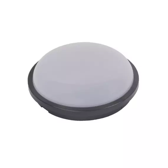 Tronic LED Bulkhead Round Ceiling Light 20 Watts Black CL RD20-BK-DL