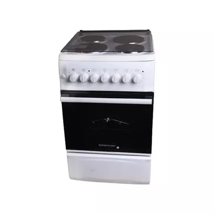 Westpoint Cooker 50x55, 4 Electric Plates, Electric Oven with Grill Glass Lid WCER5504E0