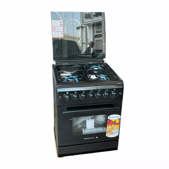 Westpoint Standing Cooker 60x60, 3 Gas Burnerr, 1 Electric Plate, Electric Oven with Grill WCER6631E0SN