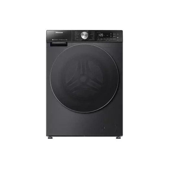 Hisense Washing Machine 12kg & 8kg Dryer with Steam Wash, Auto Dosing, Pure Jet, Durable Inverter, Quick Wash, Pause & Add, Big LED, A Energy Efficiency Class ConnectLife App for Monitoring WD5S1245BB