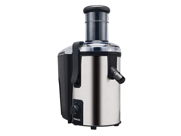 Kenwood Juicer 700W 2L Stainless Steel Juice Extractor with 75mm Wide Feed Tube, 2 Speed, Transparent Juice Jug, Pulp Container Anti Drip JEM50.000BS