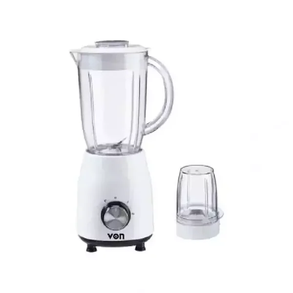Von Blender 1.2L Plastic Jar, 350W White Anti Slip Feet VBP351NLW