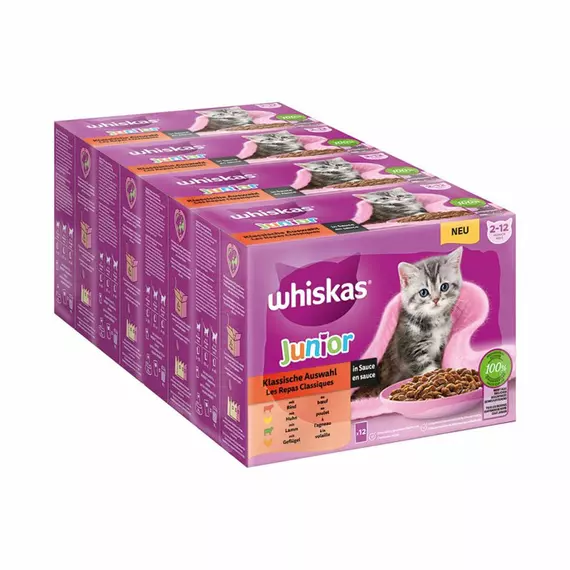 Whiskas Kitten 85g Classic Meals Selection in Gravy JDD01453 (Pack of 48)
