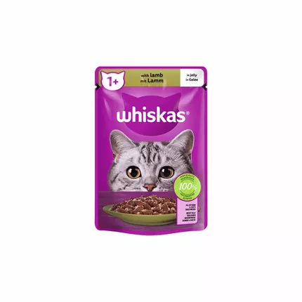 Whiskas Pouch Singles 85g Lamb in Jelly JDD0052 (Pack of 48)