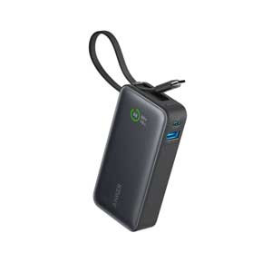 Anker Nano 10K 30W Power Bank with Built-In USB-C Cable