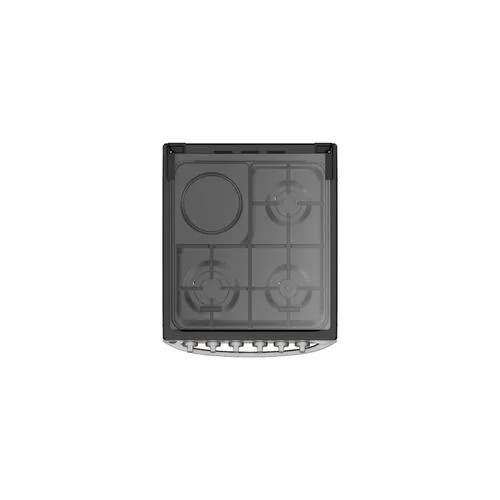 Midea Free Standing Oven 50x55cm, 3 Gas Burners + 1 Hotplate, Electric Oven, Silver 50E3G1H-SL