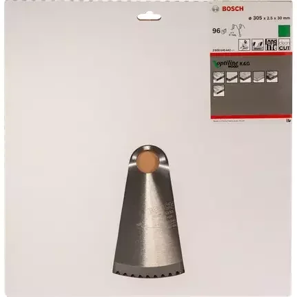 Bosch Optiline Wood Circular Saw Blade 305 x 30 x 2.5mm 96T for Mitre Saws 2608640442