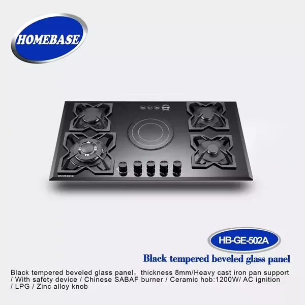 Homebase Gas & Electric Built-In Hob - HB-GE-502A.