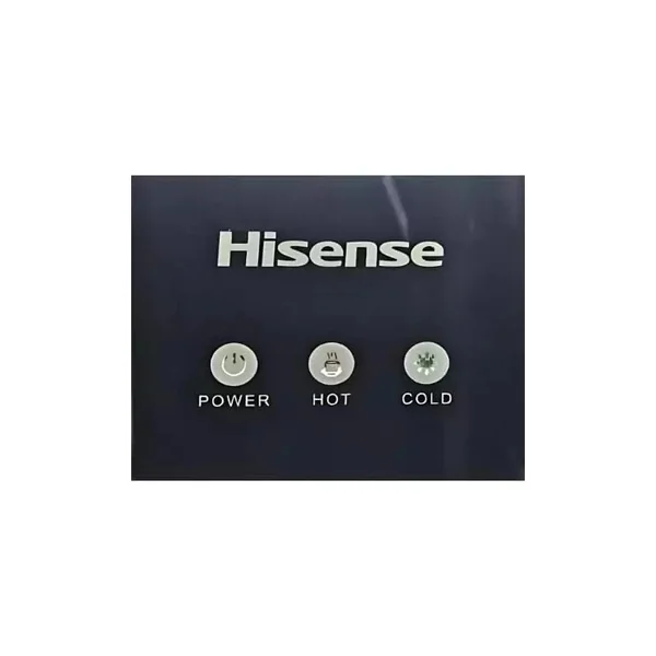 Hisense Water Dispenser 3.4L with Refrigerator, Hot & Cold Push Button, Black & Khaki Combo H85WDTP2S1DR
