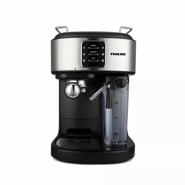 Nikai Coffee Maker 1250w For Making Espresso, Cappuccino & Latte - Coffee Machine Detachable Milk Tank, Water Tank Adjustable Drip Tray NEM530A