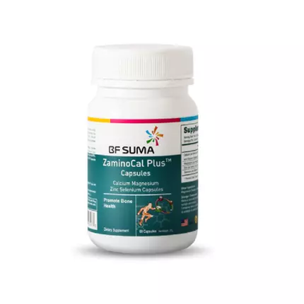 BF Suma ZaminoCal Plus Capsules 60/Bottle for Bone & Joint Care, Dietary Supplement, Promotes Bone Health, Prevent Osteoporosis, AP107E