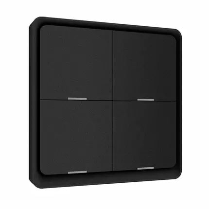 Tuya Smartlife Zigbee 4 Button Scene Switch Wireless Black