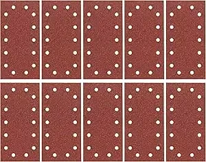 Bosch Sander Sheets for Wood, Velcro Type, 14 Hole, 115mm x 230mm, P60 Grit, Blue, (Pack of 10Pcs) 2608605316