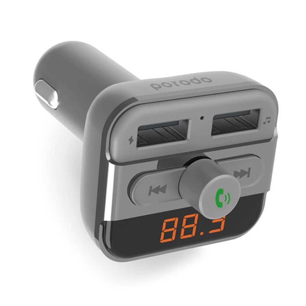 Porodo FM Transmitter and Fast Charging Car Charger 3.4 amp / 15 W