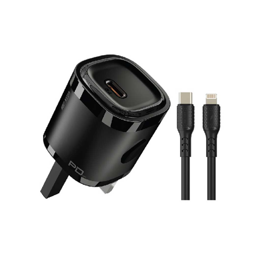 Green Lion PD 20W+TC-IPH data cable1m Black/Orange