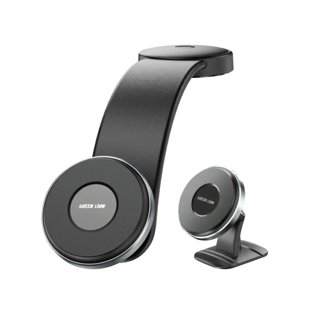 Green Lion 2 in1 Magflex Car Phone Holder - Black