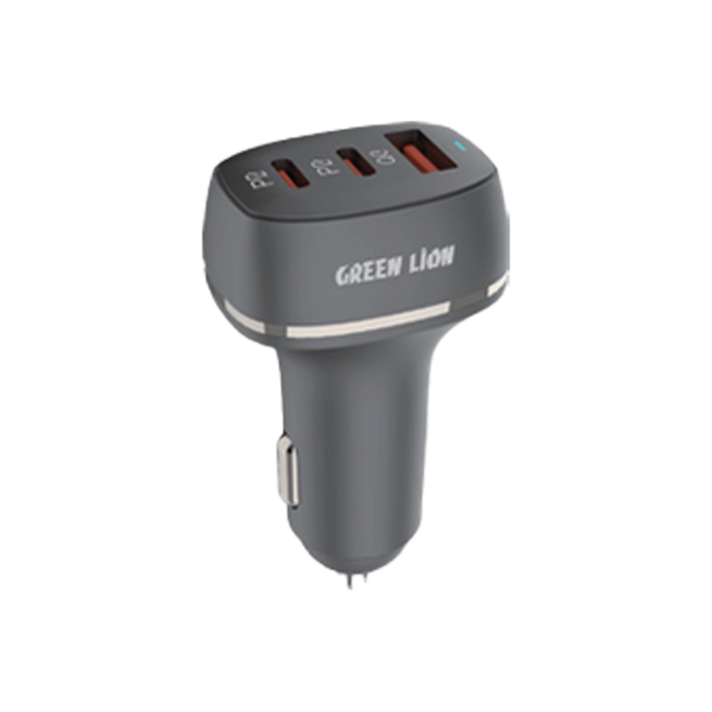 Green Lion Dual PD & QC 3.0 50W Car Charger - Black