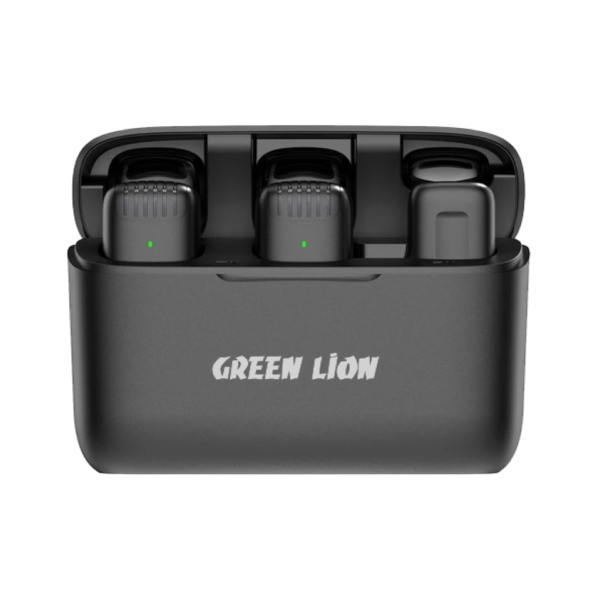Green Lion 2 in 1 Lion Wireless Microphone (Type-C Connector )- Black