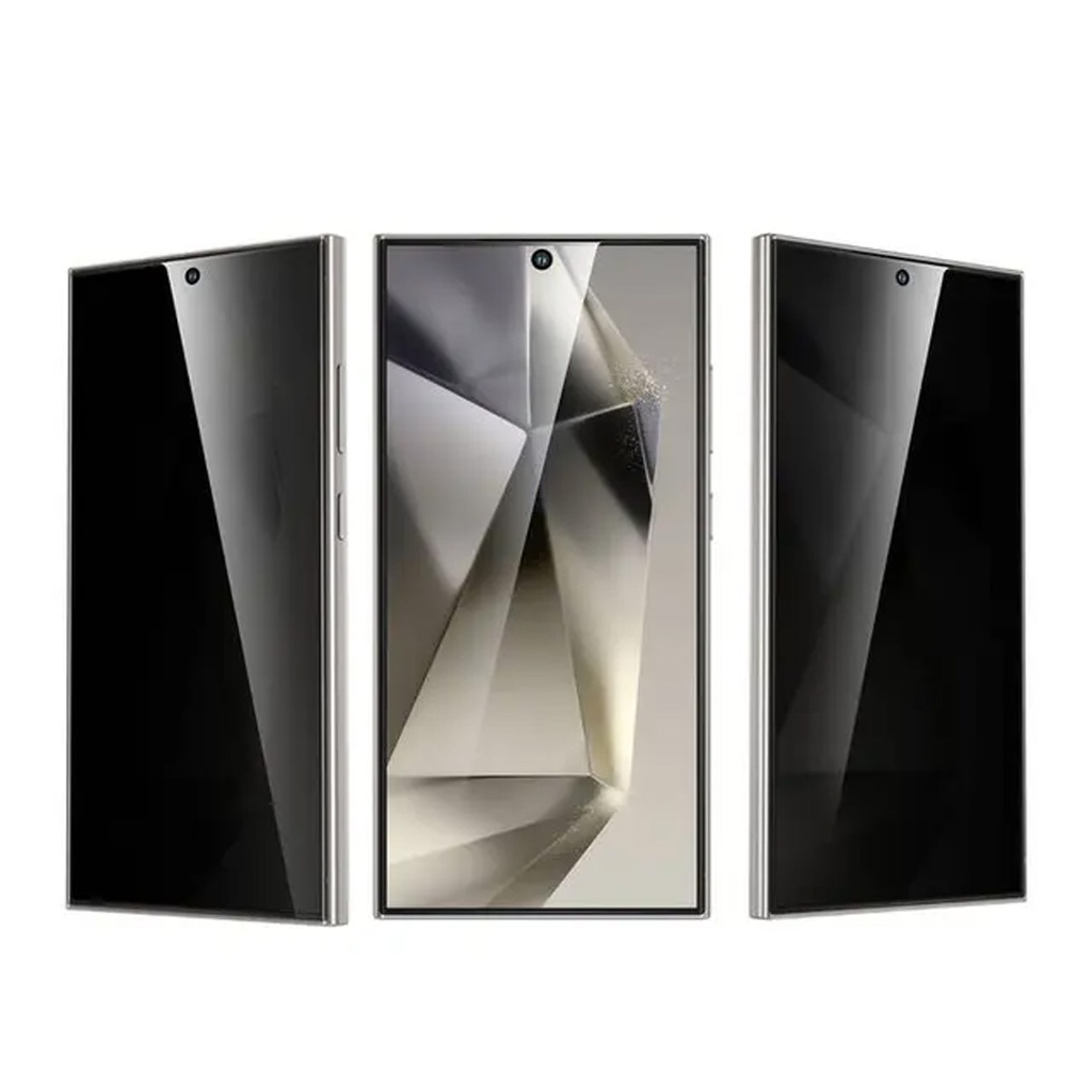 Green Lion 3D Edge Glue Full Round Privacy Glass - S23 Ultra - Black