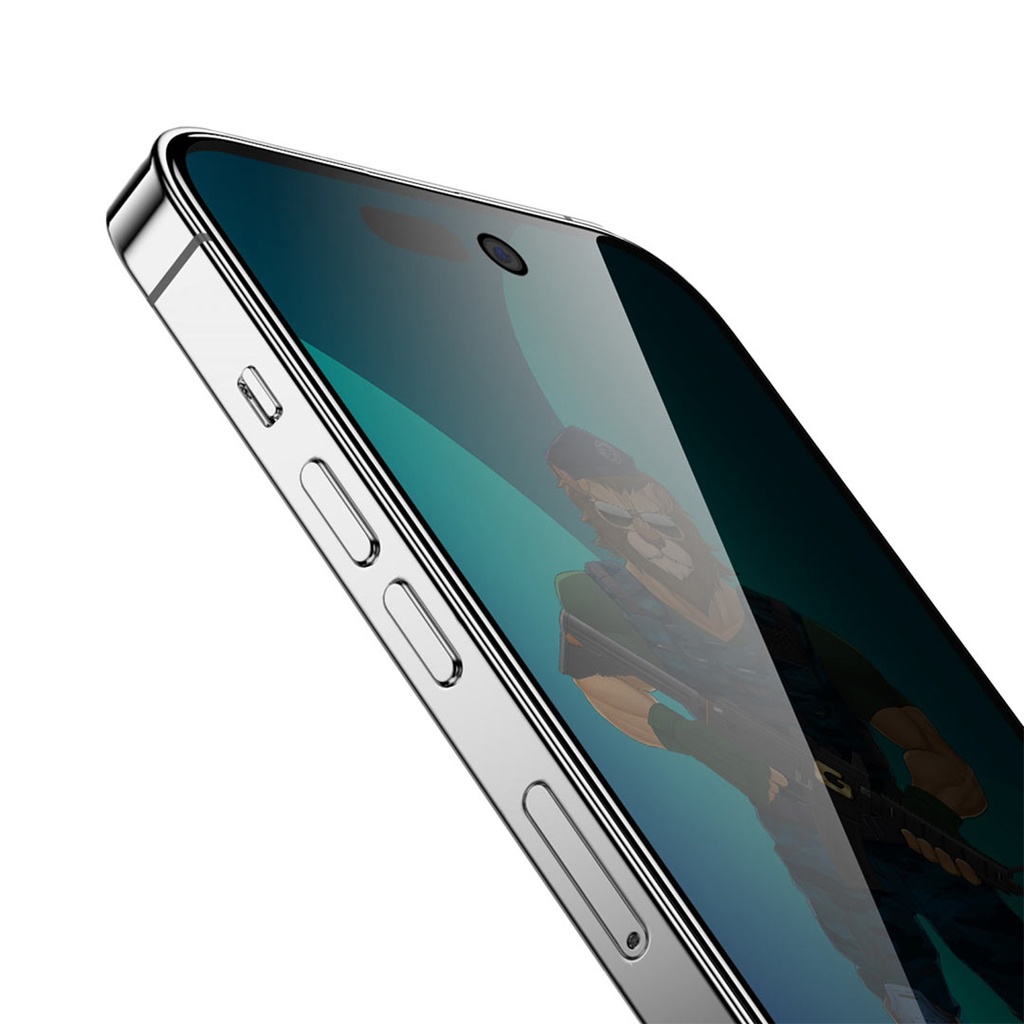 Green Lion 3D PET Privacy Glass Screen Protector For iPhone 14 Pro Max Black Edge/Privacy