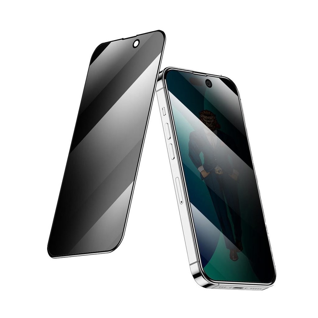 Green Lion 3D Scratch Free Round Edge Glass Screen Protector for iPhone-Black Edge/Clear